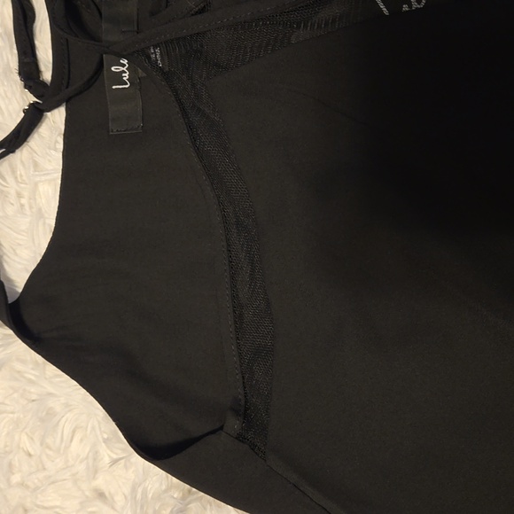 NWT Sweet Fling Black Mesh Tank Top  Size Small - Picture 9 of 12